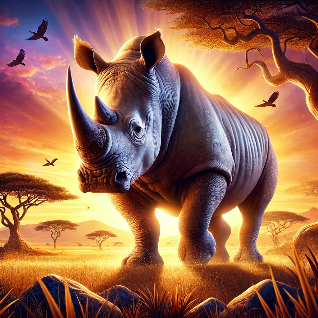 Majestic White Rhino Exotic